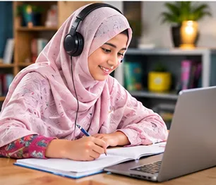 Student receiving home tuition support in DHA Islamabad
